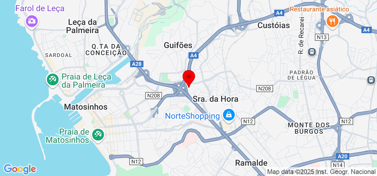 Andreia Pereira - Porto - Matosinhos - Map