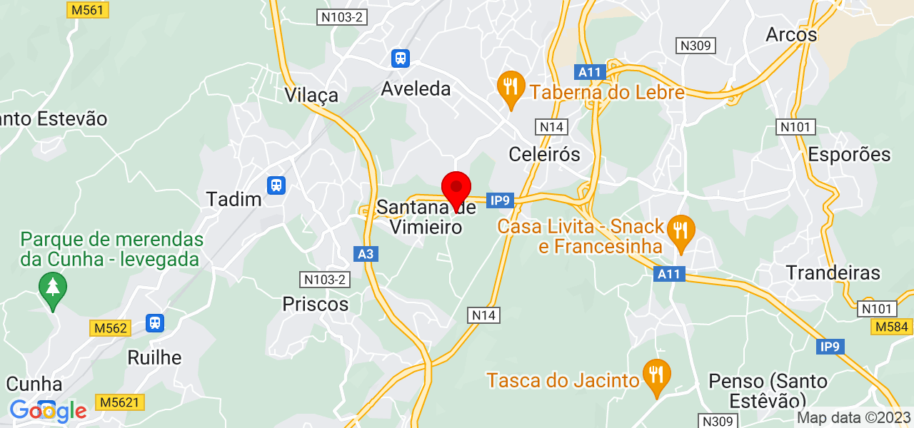 Joaquim Peixoto - Braga - Braga - Mapa