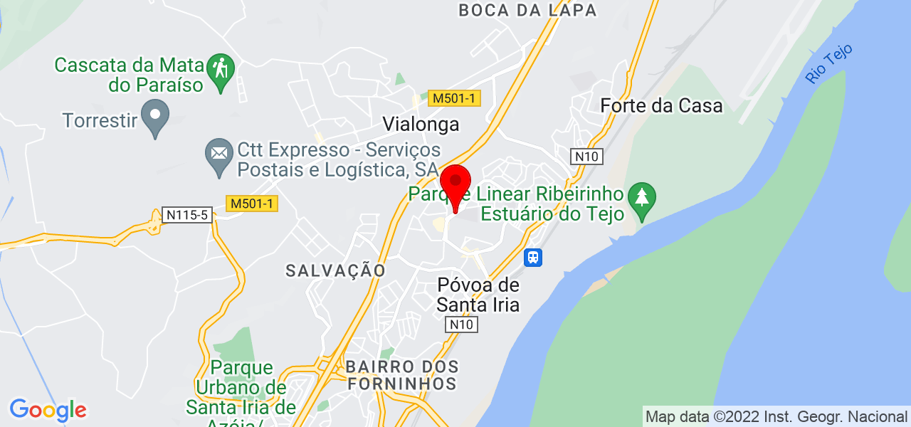 Cidalina Silvestre - Lisboa - Vila Franca de Xira - Mapa