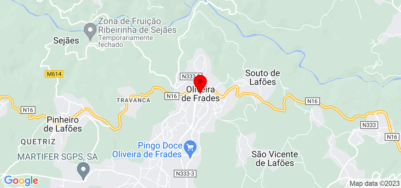 Luciano - Viseu - Oliveira de Frades - Mapa
