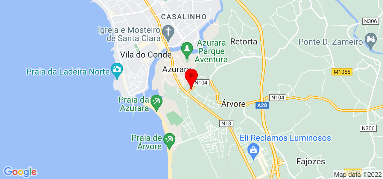 Lea - Porto - Vila do Conde - Mapa