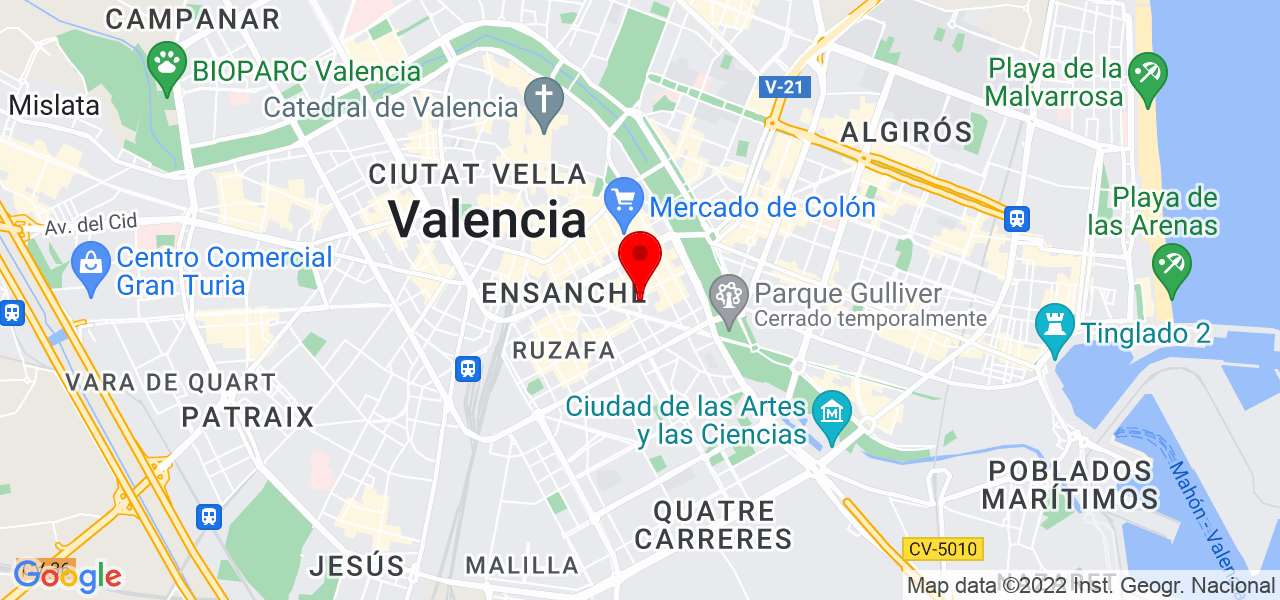 Adri&aacute;n Navas - Comunidad Valenciana - Valencia - Mapa