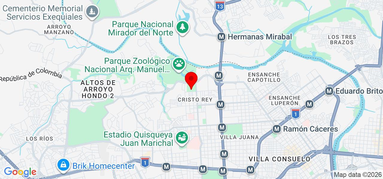 Yuleisy Quezada - Distrito Nacional - Santo Domingo de Guzmán - Map