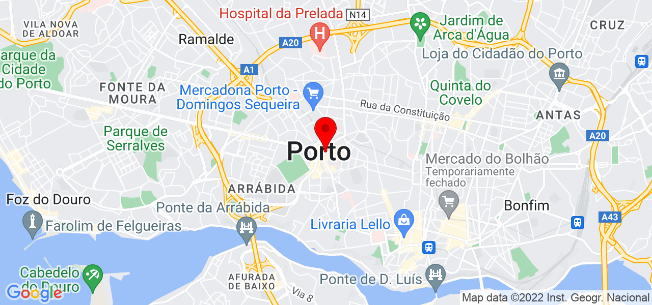 ADVOGADOS CUST&Oacute;DIA&amp;PARTNERS - Porto - Porto - Mapa
