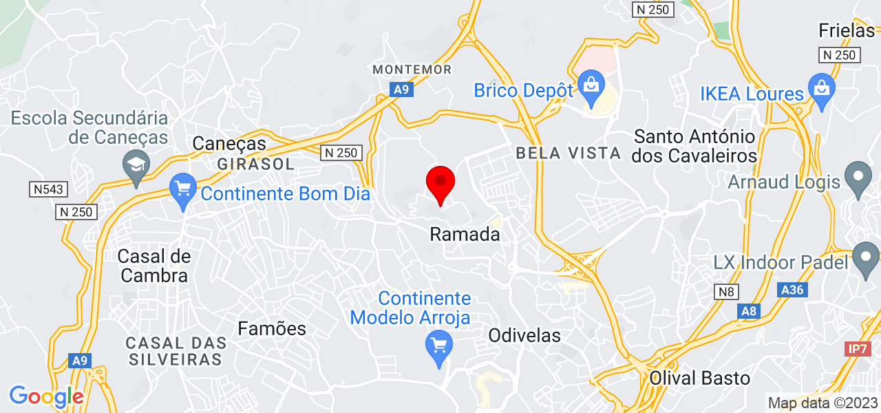 Helena Ferreira - Massoterapia - Lisboa - Odivelas - Map