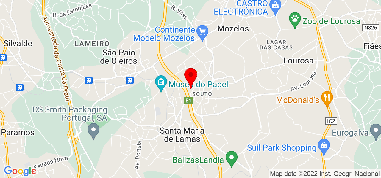 SimaoFerreiraMassagem - Aveiro - Santa Maria da Feira - Mapa