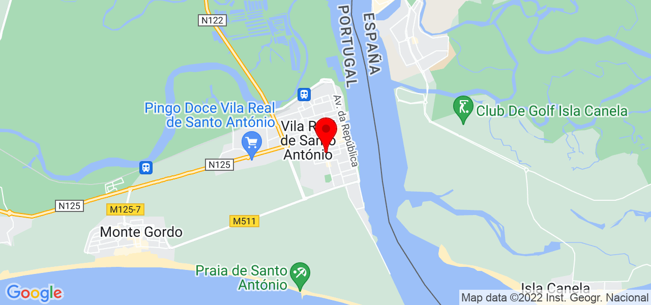 Danilo Mendon&ccedil;a - Faro - Vila Real de Santo António - Mapa