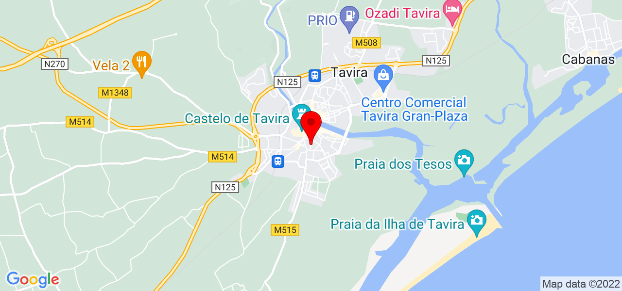 Hania - Faro - Tavira - Mapa