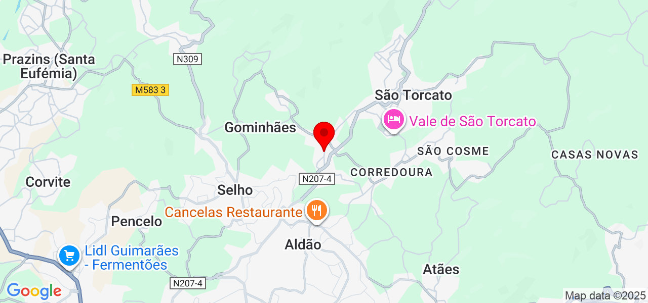 Gonçalo Rodrigues - Braga - Guimarães - Map