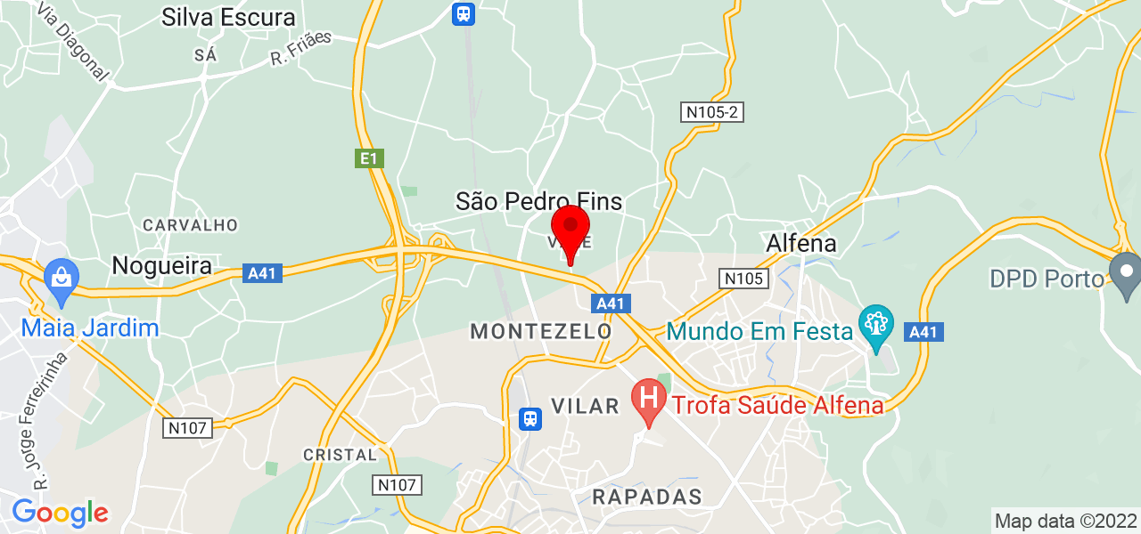 Bruna Carolina Baldo - Porto - Maia - Mapa