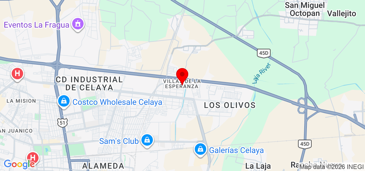 INVESTIGADORES PRIVADOS COES DEL BAJIO - Guanajuato - Celaya - Mapa