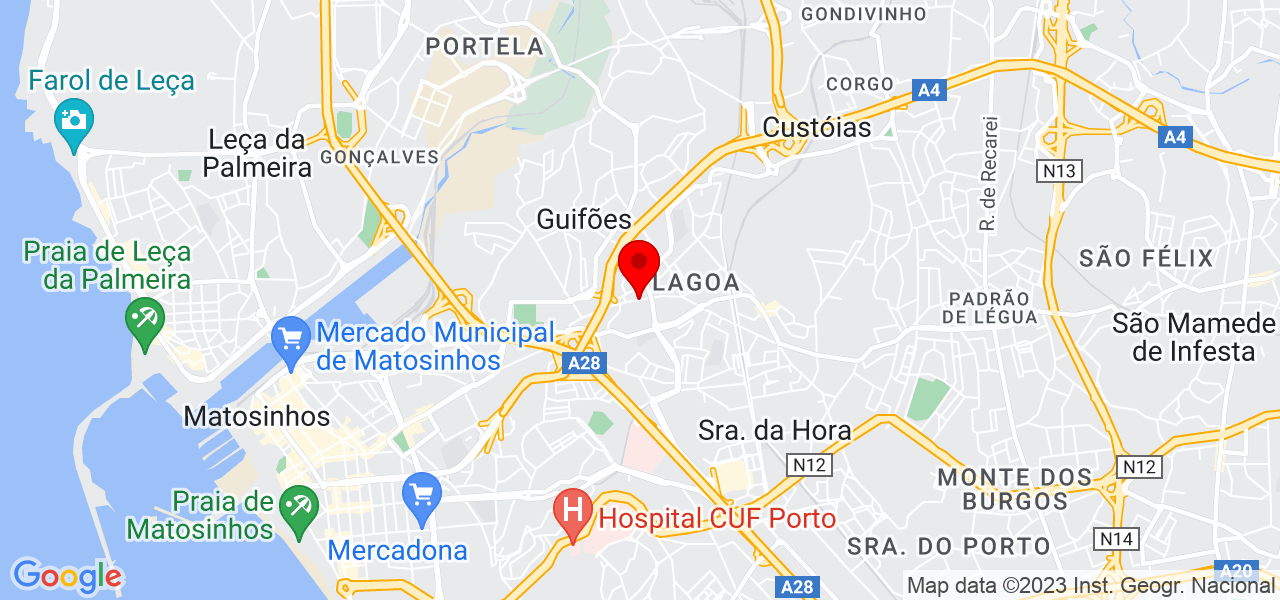 Habinveste - Grupo Imobili&aacute;rio - Porto - Matosinhos - Mapa