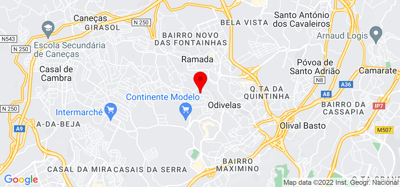 O especialista Pedro Barbosa - Lisboa - Odivelas - Map