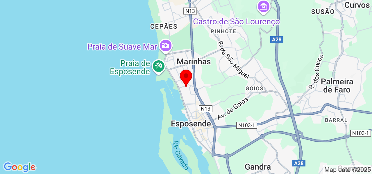 Clean zone - Braga - Esposende - Mapa