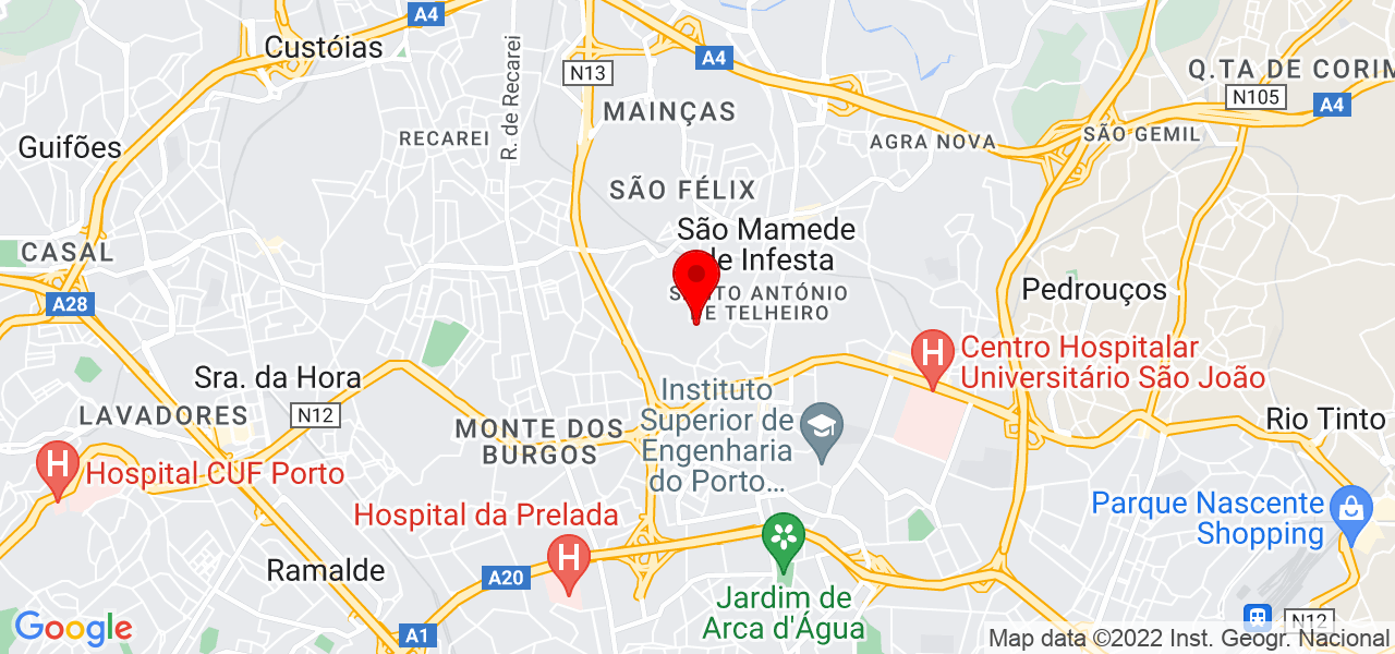 Simone Scherer - Porto - Matosinhos - Mapa