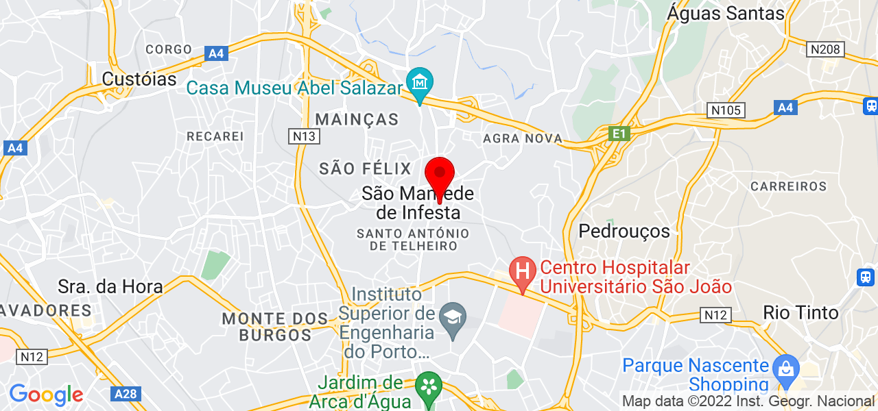 O Bosque das Patinhas - Porto - Matosinhos - Mapa
