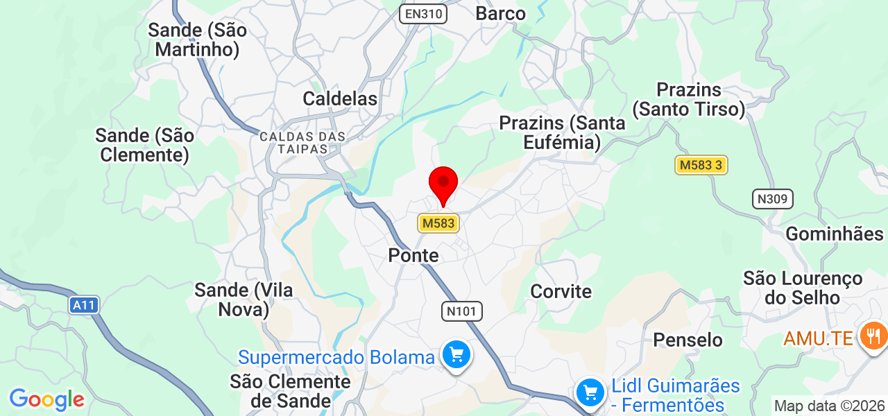 Míriam Brito - Braga - Guimarães - Mapa