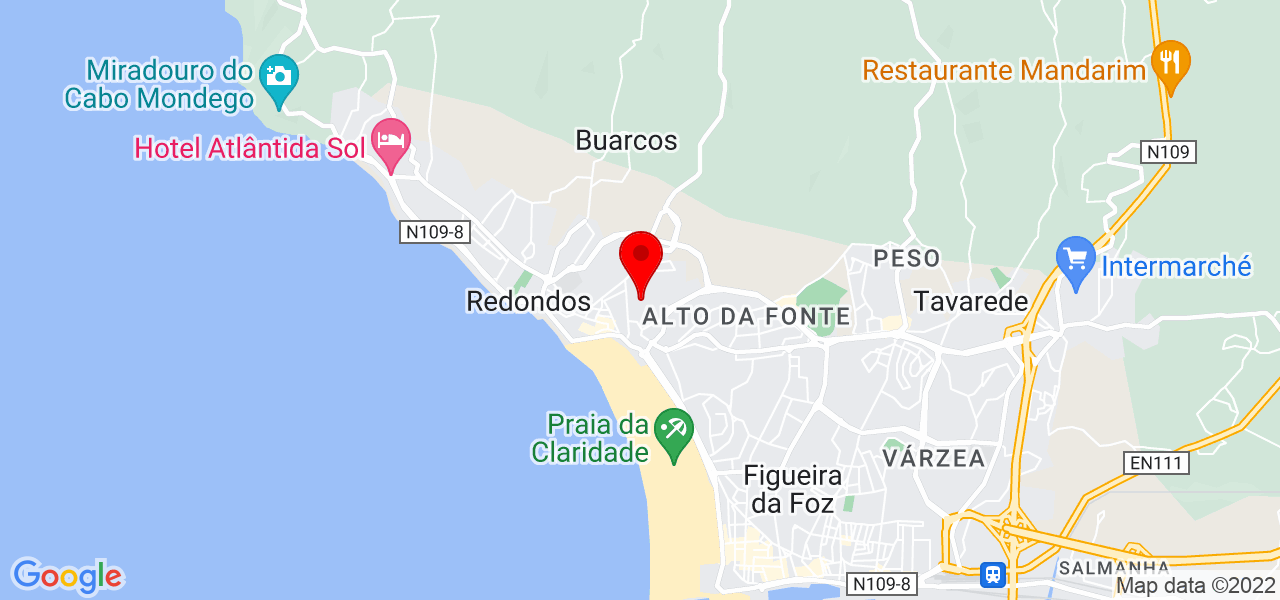 Vanessa Galh&oacute;s - Coimbra - Figueira da Foz - Mapa