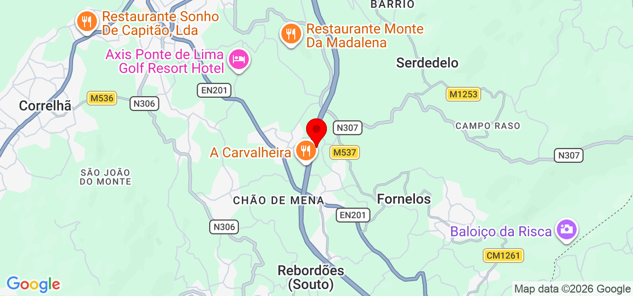 AXYS - Viana do Castelo - Ponte de Lima - Mapa