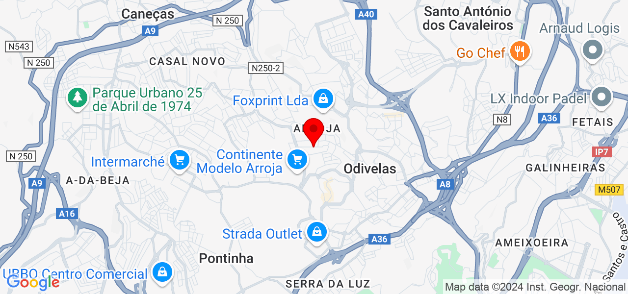Benjamim - Lisboa - Odivelas - Map