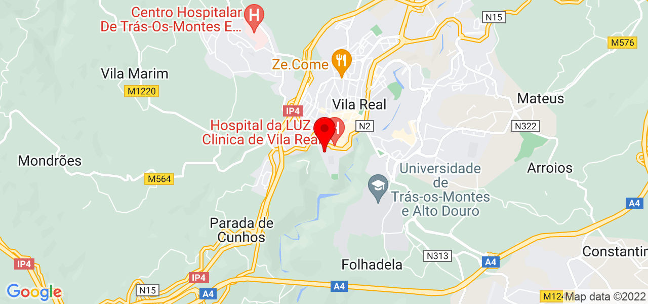 Susana Trindade - Vila Real - Vila Real - Mapa