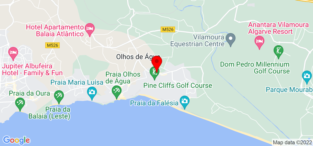Let&iacute;cia - Faro - Albufeira - Mapa