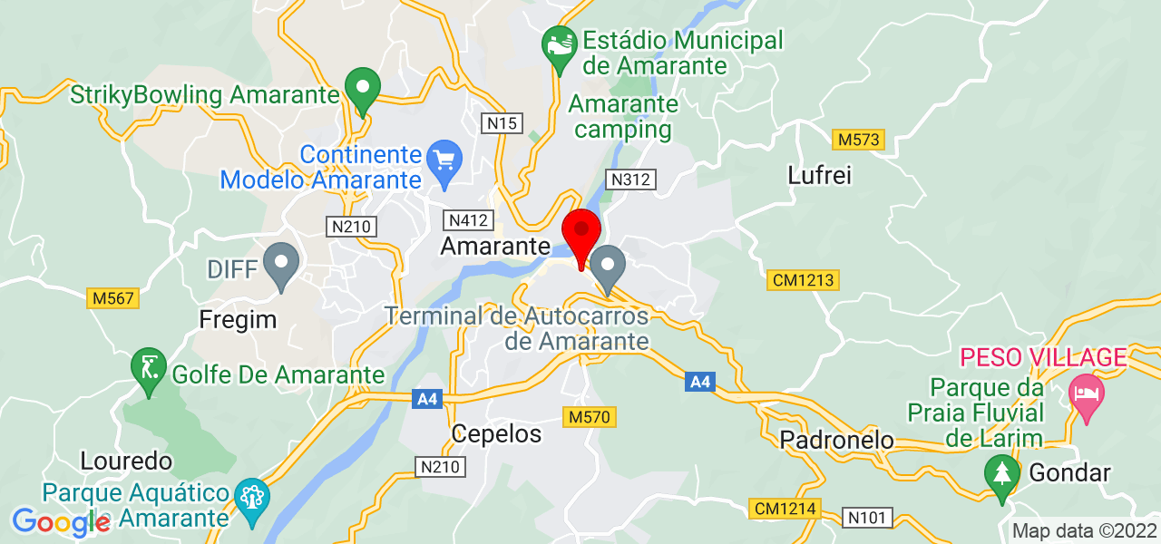 Luiz Carlos - Porto - Amarante - Mapa