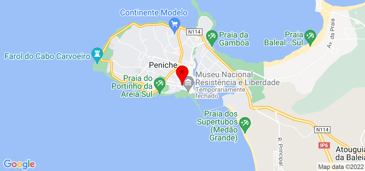Dom esportes ltda - Leiria - Peniche - Mapa
