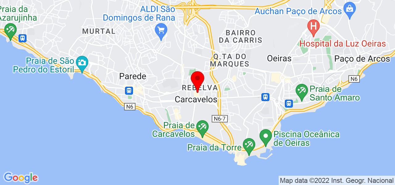 Ver&ocirc;nica Dias - Lisboa - Cascais - Mapa