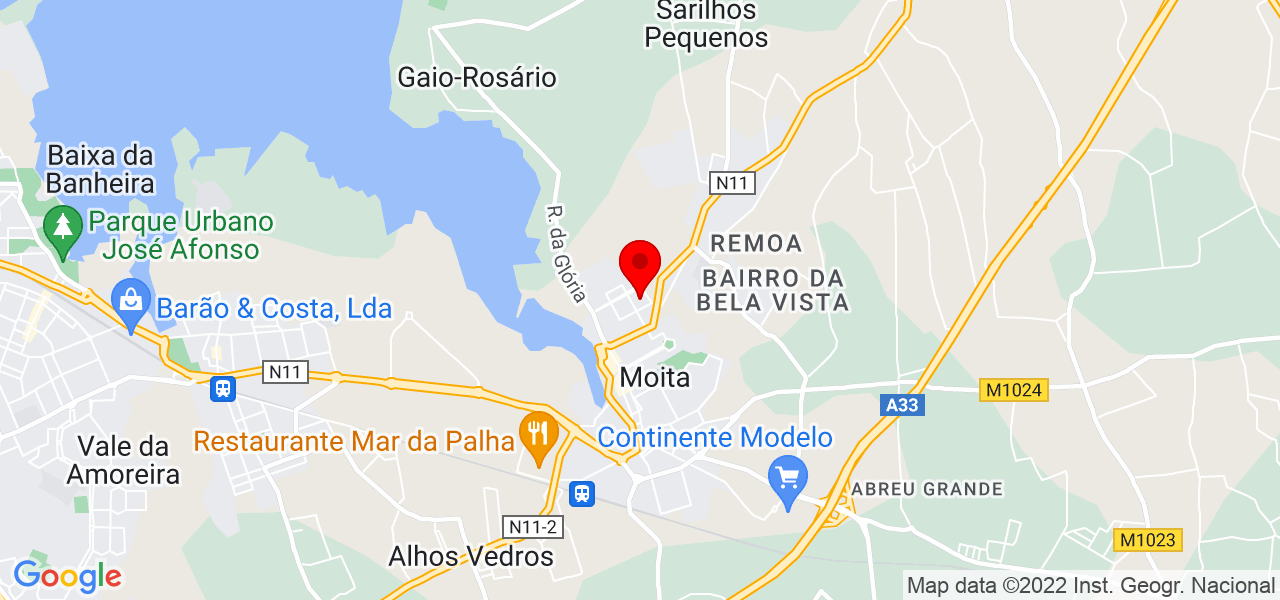 TH das Pedras - Setúbal - Moita - Mapa