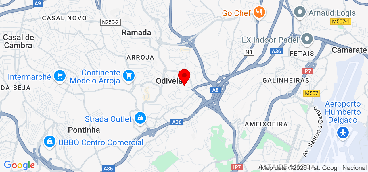 Saloni - Lisboa - Odivelas - Karte