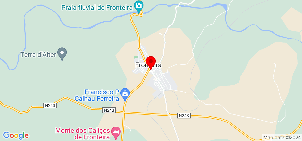 DAAZ SERVI&Ccedil;OS LDA - Portalegre - Fronteira - Karte