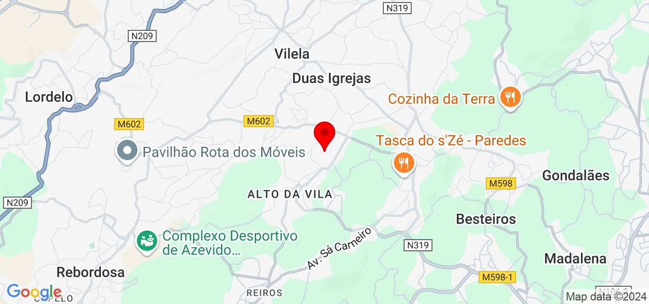MADDE - Porto - Paredes - Map