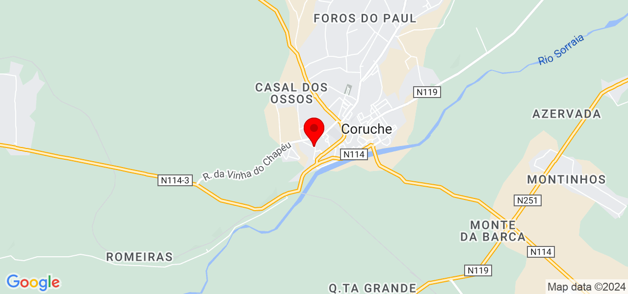 Bernardo M. Arrais - Santarém - Coruche - Map