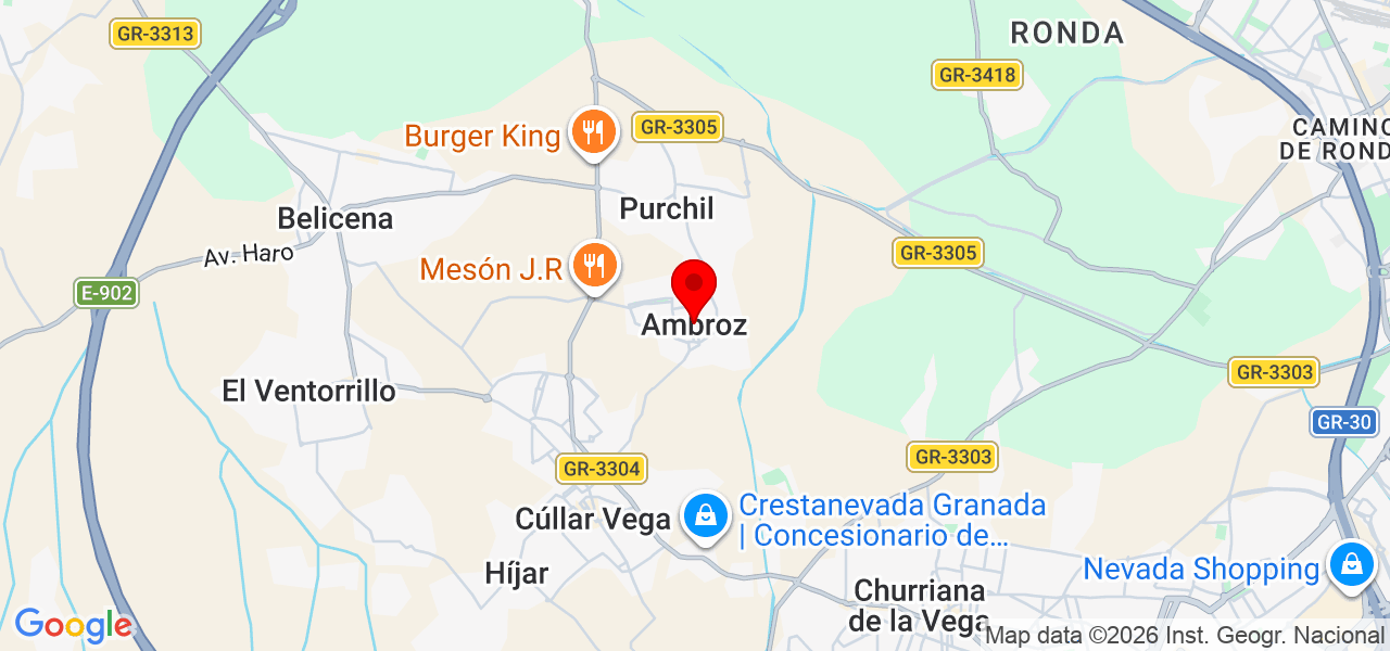 Joaquín Aránega - Andalucía - Vegas del Genil - Mapa