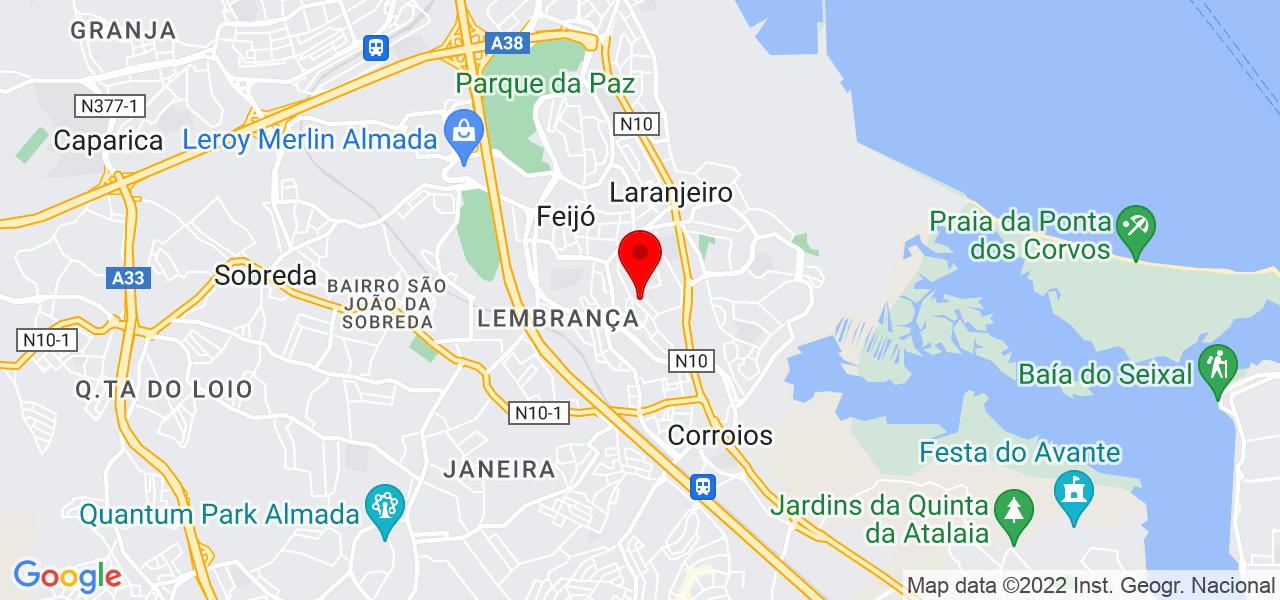 Pedro Lopes - Setúbal - Almada - Mapa