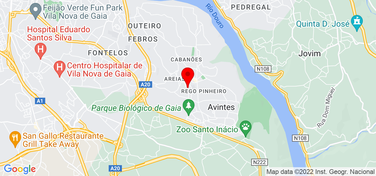 Vera  Ferreira - Porto - Vila Nova de Gaia - Mapa