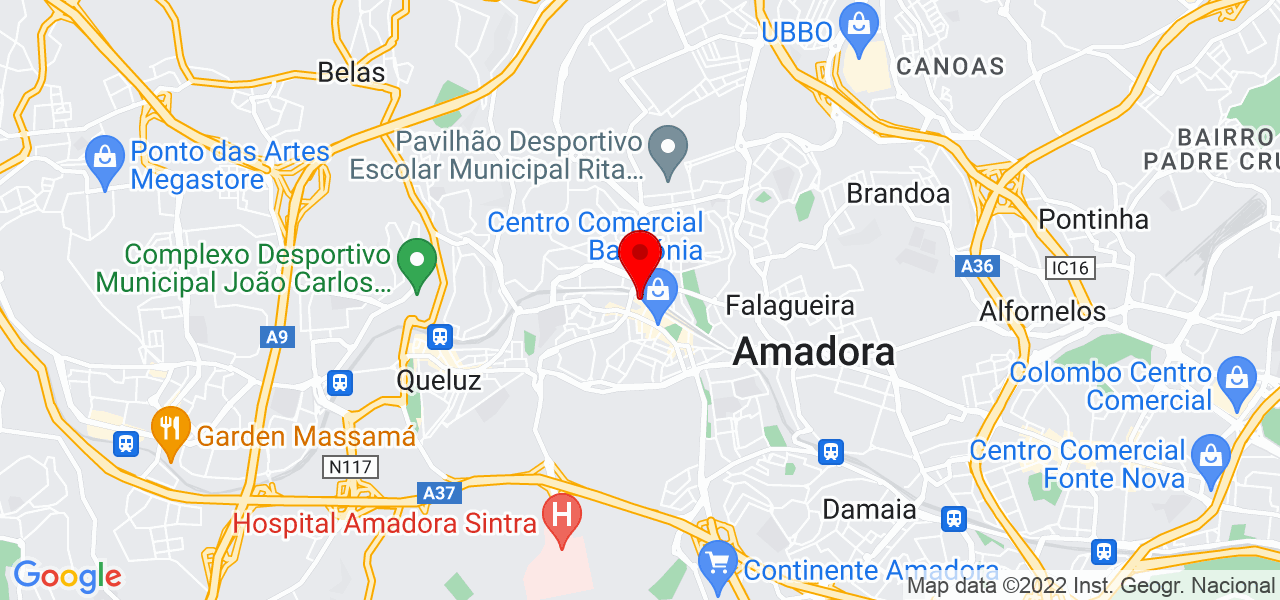 Bruna Galv&atilde;o - Lisboa - Amadora - Mapa