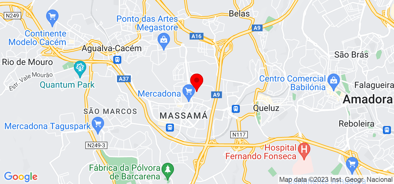 VP Renova&ccedil;&atilde;o de espa&ccedil;os - Lisboa - Sintra - Mapa