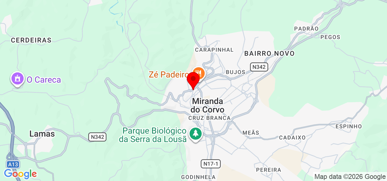 F&amp;K Remodela&ccedil;&atilde;o - Coimbra - Miranda do Corvo - Mapa
