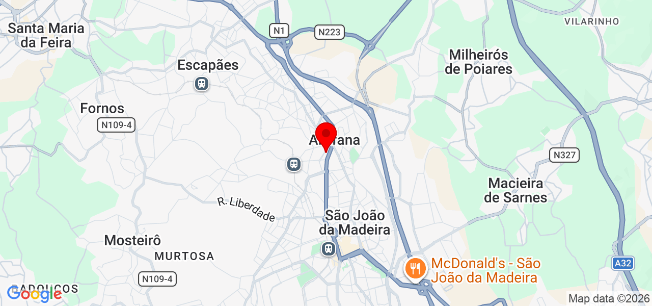 One Nation - Aveiro - Santa Maria da Feira - Map