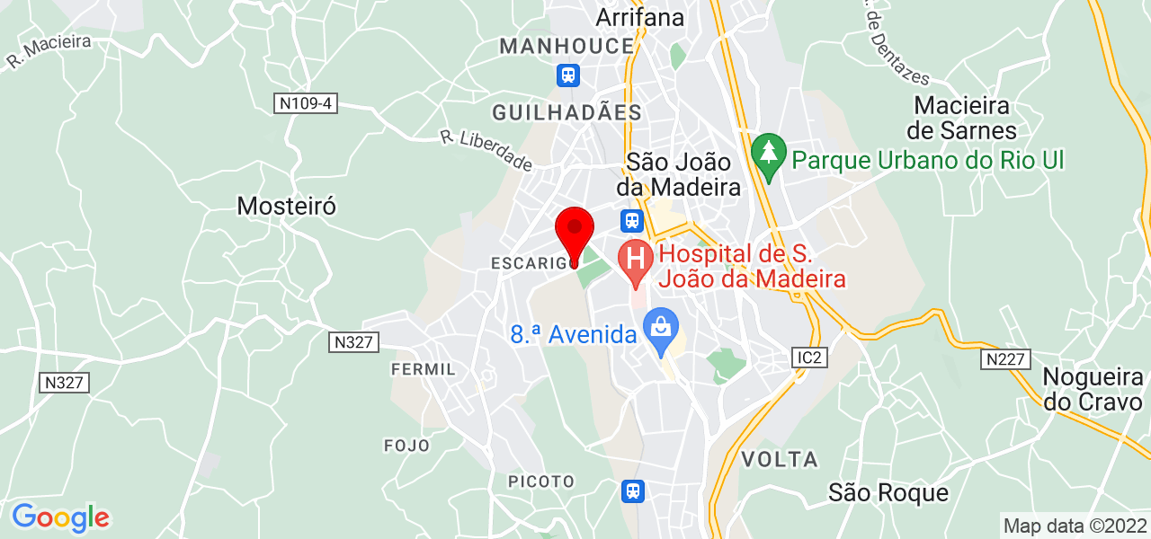 Filipa Pinto - Aveiro - São João da Madeira - Mapa