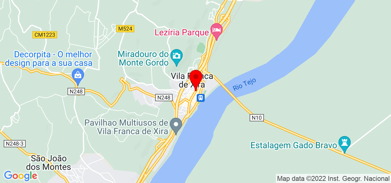 Eunice Lopes - Lisboa - Vila Franca de Xira - Mapa