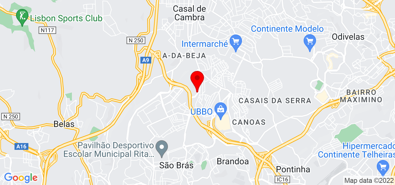 Beatriz Amaral - Lisboa - Amadora - Karte