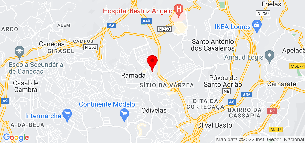 Matilde Pires - Lisboa - Odivelas - Mapa