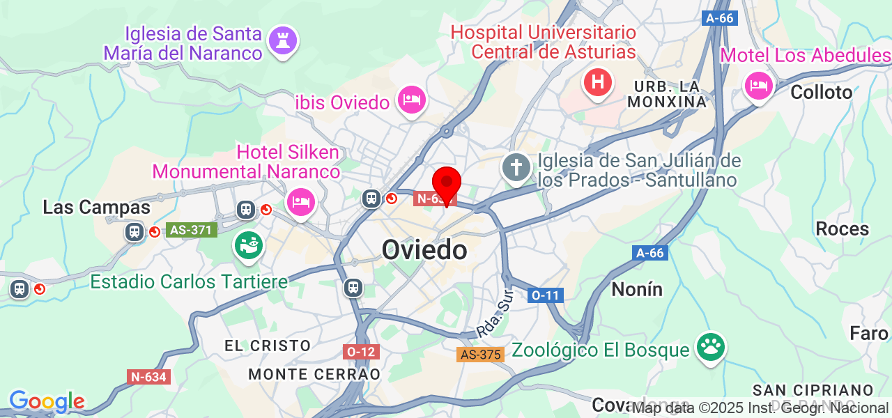 Beatriz &Aacute;lvarez - Principado de Asturias - Oviedo - Mapa