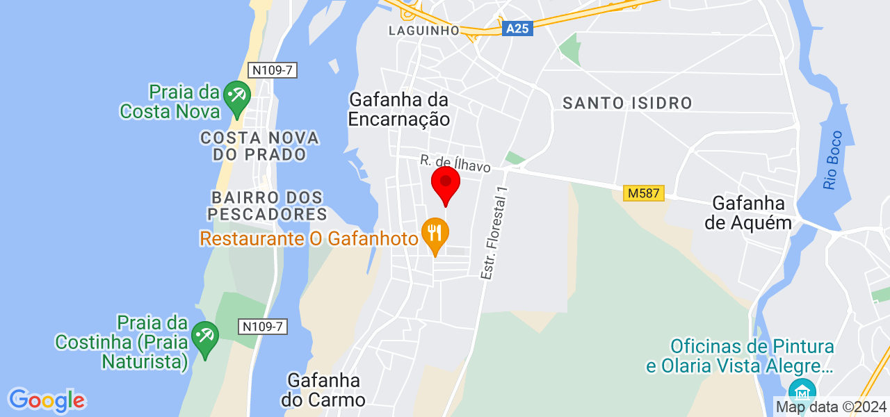 AFS- Contabilista Certificada - Aveiro - Ílhavo - Map