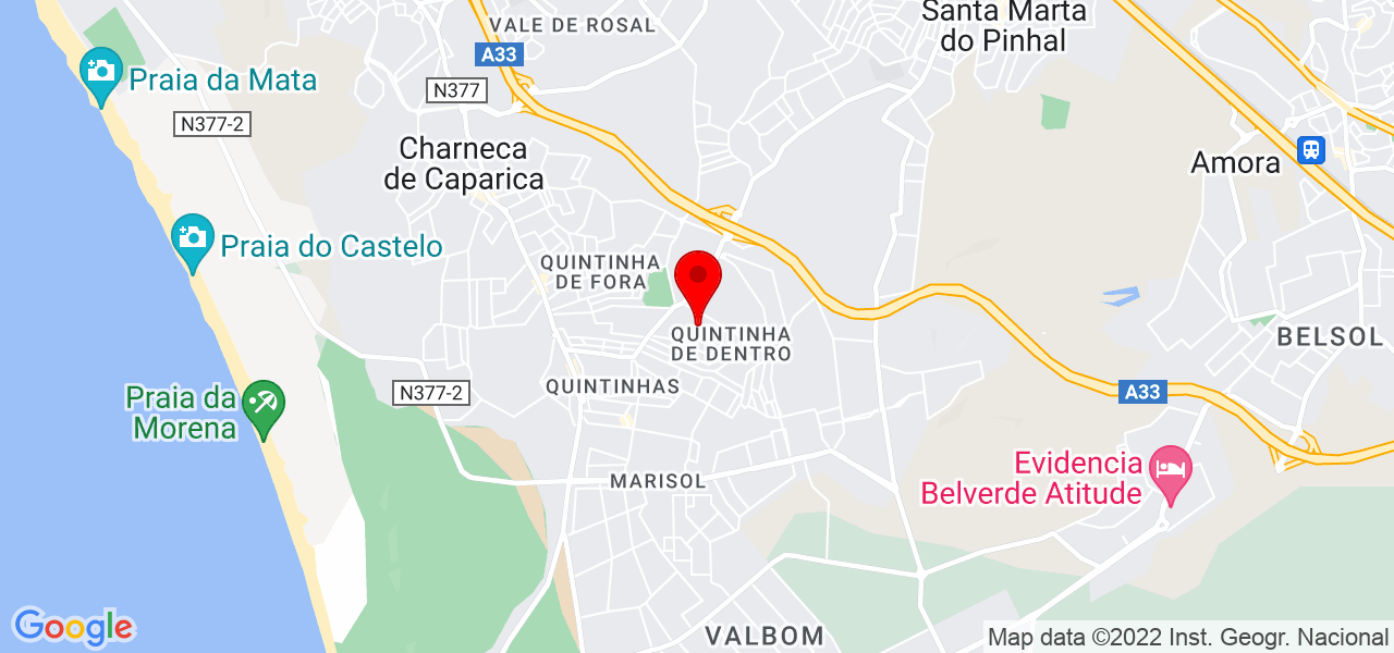 Manuel Dias - Setúbal - Almada - Mapa