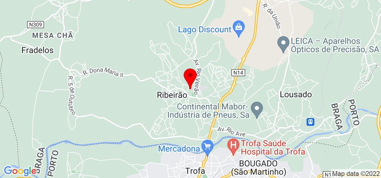Shiningdetail - Braga - Vila Nova de Famalicão - Mapa