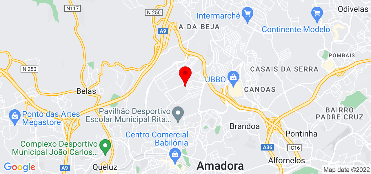 Limonata - Lisboa - Amadora - Mapa